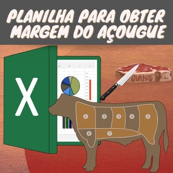 Planilha de açougue Robson 1 Cálculo para Margem do Açougue