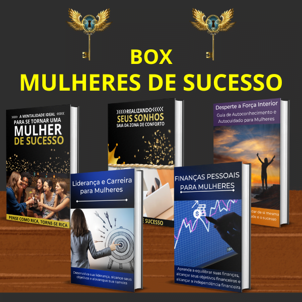 image-525 BOX - MULHERES DE SUCESSO, MENTALIDADE CERTA COM SEU SONHO REALIZADO