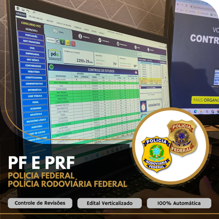 Planilha do Aprovado – PRF e PF baixar