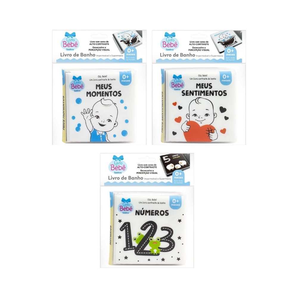 Kit-com-3-Livros Kit com 3 Livros Olá Bebê Um Livrinho Contraste de Banho ebook