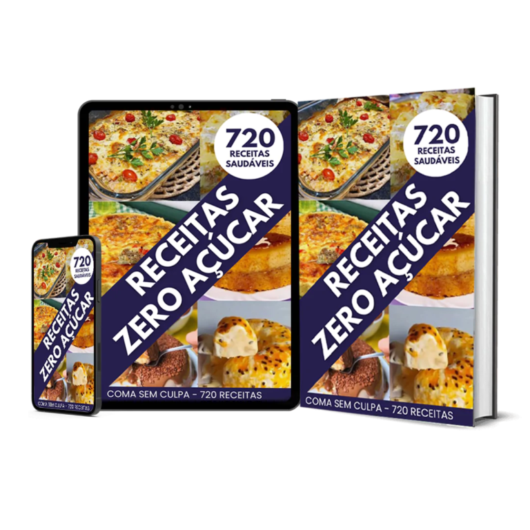 720 Receitas Zero Açúcar e sem Glúten para uma Vida Saudável e Deliciosa!