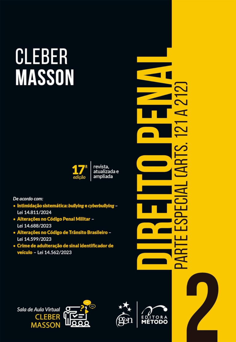Livro Direito Penal – Parte Especial (arts. 121 a 212) – Vol. 2 por Cleber Masson | PDF