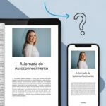 Mulher sentada em um sofá, olhando para uma fotografia antiga