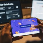 Ilustração romântica de uma mulher segurando uma cereja e um homem segurando um limão em uma rua de Roma ao entardecer, simbolizando o romance de segunda chance de 'Tudo Me Leva Até Você' de Bruna Pallazzo.