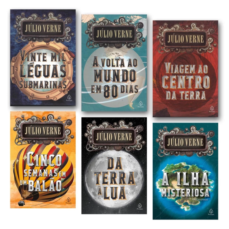 Kit 6 Livros Principis – Júlio Verne | EbookPDF Aventuras Científicas
